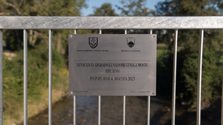 Otvoritev montažnega mostu Hruševo - september 2025 11